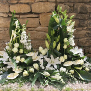 Devant de tombe double