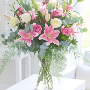 Bouquet de lys et roses